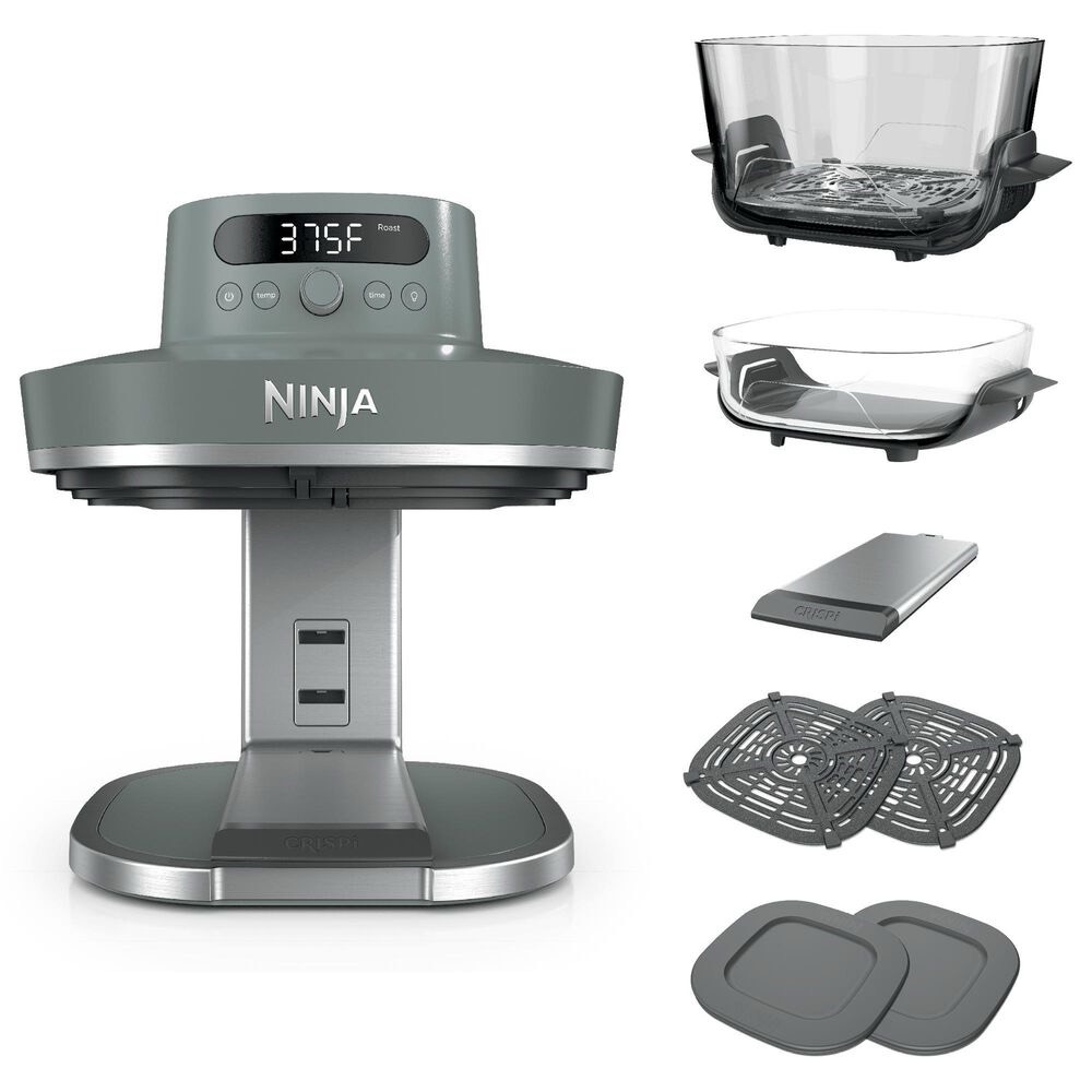 Ninja Crispi Pro 6-in-1 Countertop Glass Air Fryer, 6-Qt & 2.5-Qt