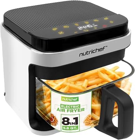 Ninja Crispi Pro 6-in-1 Countertop Glass Air Fryer, 6-Qt & 2.5-Qt